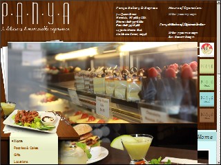 Web site www.panyabakery.com, Panya Bakery & Express