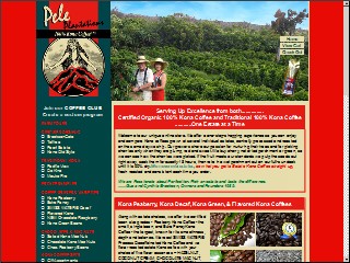 Web site www.peleplantations.com, Pele Plantations