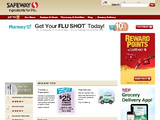 Web site www.safeway.com, Safeway